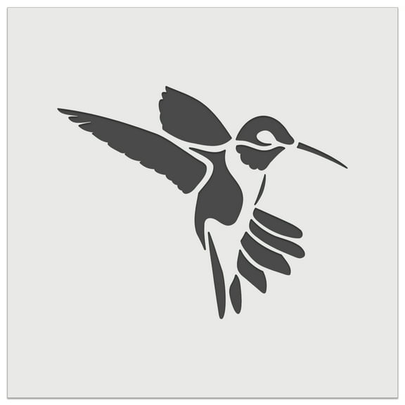 Fluttering Hummingbird DIY Cookie Wall Craft Stencil - 5.5 Inch
