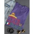 thumbnail image 3 of Cinco De Mayo Hat And Flag Shaped T-Shirt Women -Image by Shutterstock, Female x-Large, 3 of 4