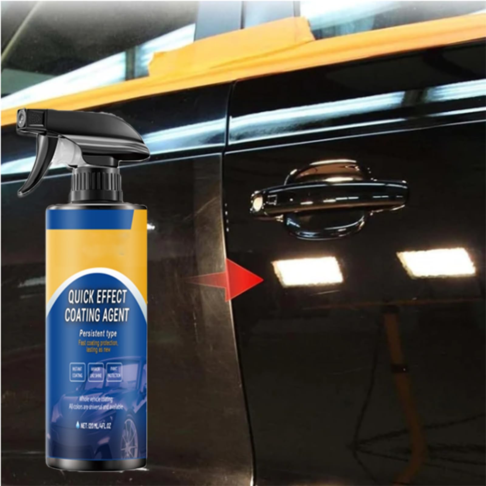 Spray Protection Rapide Pour Carrosserie - Anti-rayures Et Brillance Longue Durée