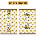 thumbnail image 5 of SPXUBZ Kitchen Towels, Sunflower Yellow Truck Hello Sunshine for Housewarming Gift Set of 2, 5 of 5