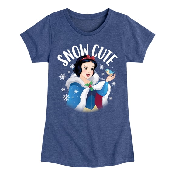 Disney Princess - Snow Cute - Youth Girls Short Sleeve T-Shirt