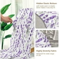 thumbnail image 4 of Purple Floral Lavender Dining Room Chair Covers Chair Slipcovers Seat Protector Removable Washable Chair Cover For Home Kitchen Restaurant Hotel 4pcs, 4 of 6