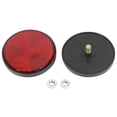 thumbnail image 4 of Unique Bargains Pair M6x1.0 Red Plastic Universal Screw Mount Reflective Warning Reflector for Motorcycle Bicycle, 4 of 6