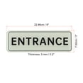 thumbnail image 2 of Unique Bargains 9'x3' ENTRANCE Sign Acrylic Self Adhesive Door Sticker Wall Sign Silver 2 Pack, 2 of 5