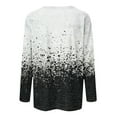 thumbnail image 5 of Fall Clothes for Women Plus Size Women's Fashion Casual Round Neck Long Sleeve Printed T-Shirt Top, 5 of 5