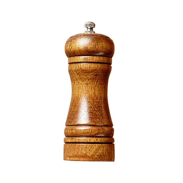 Molinillos de pimienta, molinos de sal manuales, herramientas de cocina de aspereza ajustable, molinillo de condimentos, molinillo de sal, 5 pulgadas