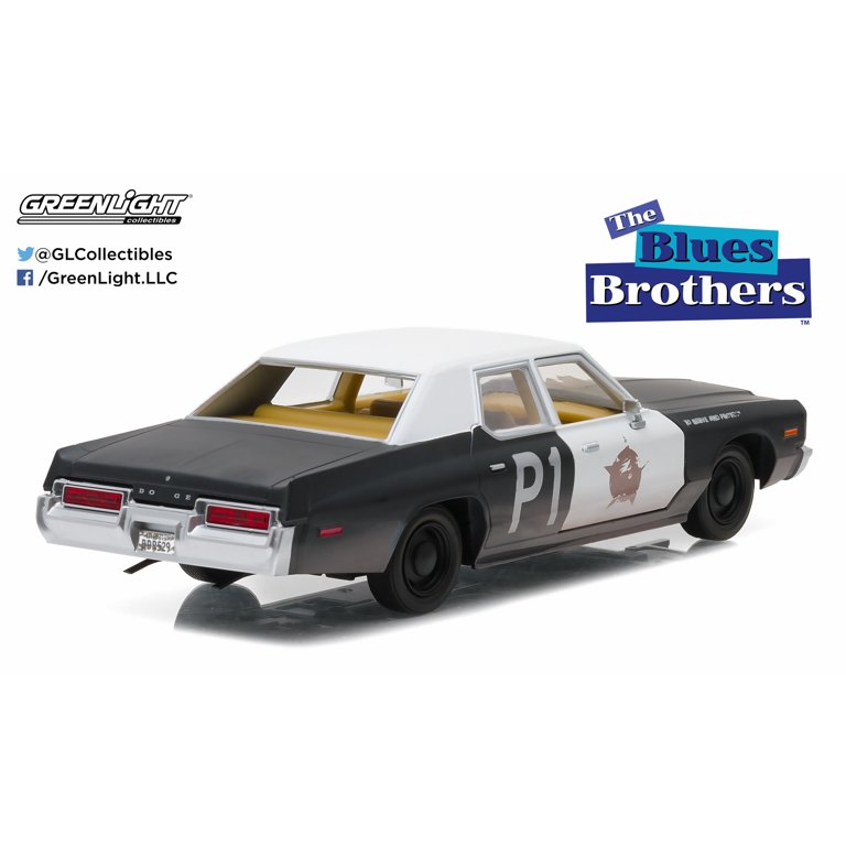 ミニカー GreenLight 1974 DodgeMonaco Bluesmobile Blues Brothers - 1974 Dodge Monaco Bluesmobile - Walmart.com