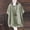 Green, variant on Ladies Summer Fashion Shirts Round Neck Three-Quarter Sleeve Linen Blouses for Office Work,Beige,L