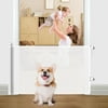 Retractable Baby Gate, Extends up to 55" Wide, Child Safety Gate for Doorways, Stairs, Hallways, Indoor/Outdoor,White.
