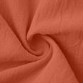 thumbnail image 7 of Linen Jumpsuit for Women Playsuits Wide Leg Dressy Pants Overall Ladies Summer Casual Dungarees Romper with Pockets Orange XL, 7 of 7