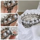 thumbnail image 3 of Corona Nail Art Painting Pen Brush Stand Rack Holder con decoración de perlas sintéticas para manicura DIY Tallado de uñas Lápices de dibujo Pincelesbronce plateado, 3 of 5