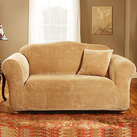 sofa gold slipcover royal stretch diamond