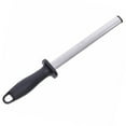 thumbnail image 1 of 1Pcs Sharpening Rod Black Cylindrical Adamas Rubber Handle For Kitchen Use Hunting, 1 of 9