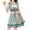Green, variant on Christmas Dresses for Women Traditional German Oktoberfest For Women Bavarian Festival Dress Lace Gown Carnival Performance Outfit Elegant Court Dress