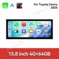thumbnail image 3 of ZWNAV 15.8 inch Android 15 Car Radio For Toyota Camry 2024 HD Multimedia Video Player Navigation GPS DVD 4G DSP Stereo Bluetooth, 3 of 15