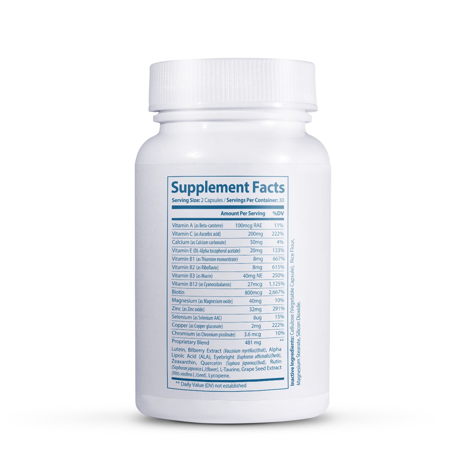 Clinical Effects Eye Health Supplement - AREDS2 Study Based Formula - 60 Capsules