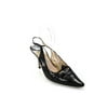 Pre-owned|Jimmy Choo Womens Stiletto Heel Pointed Toe Slingback Pumps Black Leather 40