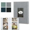 thumbnail image 5 of Photo Album Large Photo Album with 300 Photo Capacity Linen Cover and Acid-Free PVC-Free Pages with Writing Space for 4x6 Photos,Green,6"(200PCS) JASKFLY, 5 of 5
