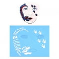 thumbnail image 6 of Tebru 7pcs/set Reusable Face Paint Stencil Body Painting Template Facial Makeup  Design Tools, Reusable Face Paint Stencil, Flower Butterfly Stencil, 6 of 7