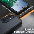 thumbnail image 5 of for Samsung Galaxy A35 5G Case Matte,[Frosted Translucent] Samsung A35 5G Case with [Tempered Glass Screen Protector][Silky Touch][12FT Military Grade] Galaxy A35 5G Phone Case (Black), 5 of 12