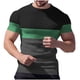 thumbnail image 5 of Ceisia Men's Summer Casual Slim Fit Crew Neck Short Sleeve T-Shirt Color Block Waffle Knit Stretch Fabric Green XXXXL Gifts, 5 of 7