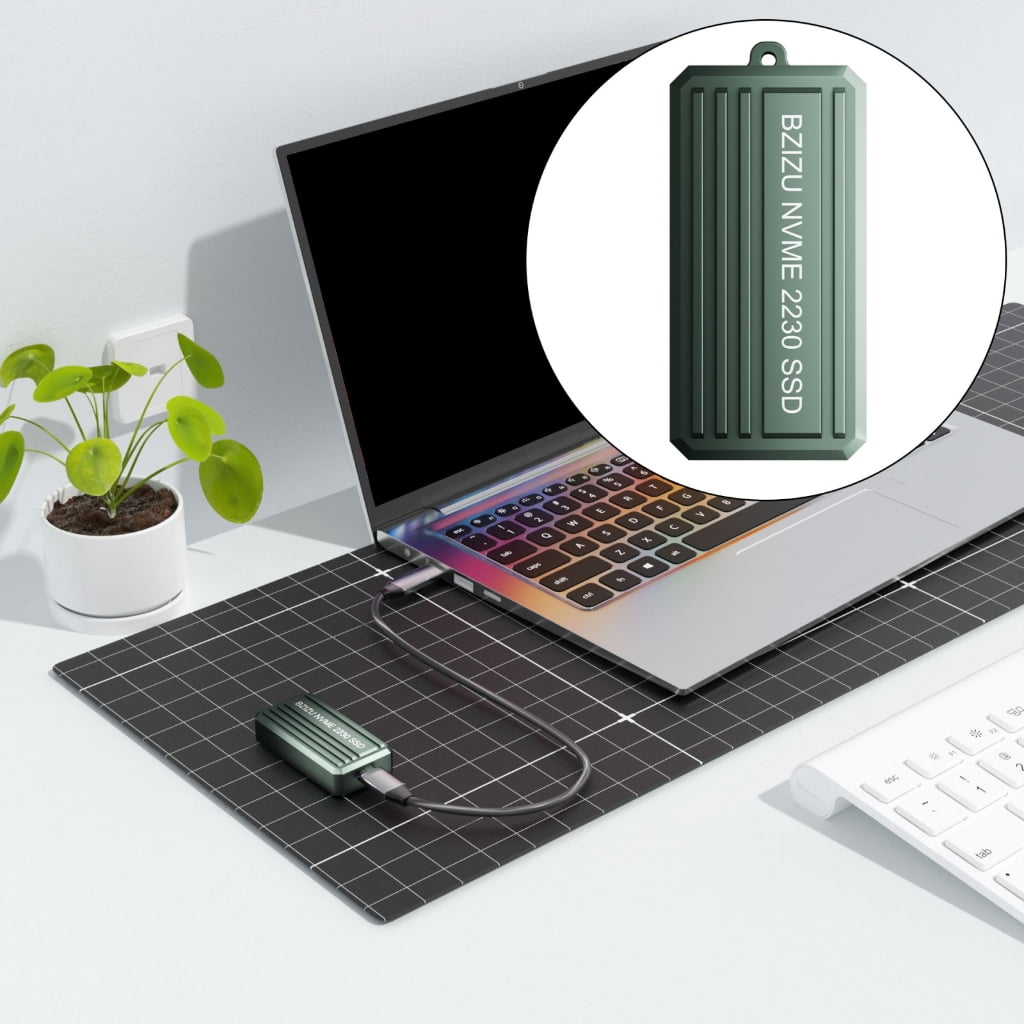 Zeiwohndc NVMe SSDs Enclosure NVMe to USB C 3.2 2Gen Adapter for 2230 SSDs Reader