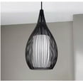 thumbnail image 4 of Eglo Razoni 7.50 in. W x 59 in. H 1-Light White Pendant Light with Opal Satin Glass Shade, 4 of 9