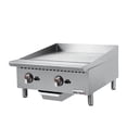 thumbnail image 1 of Winco NGGD-24M 24" Gas Griddle w/ Manual Controls - 3/4" Steel Plate, Natural Gas, Convertible, 1 of 1