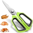 thumbnail image 1 of Ergonomic Design on Multipurpose Stainless Steel Kitchen Shears, Heavy Duty Culinary Scissors with Safety Sheath for Secure Storage, 1 of 8