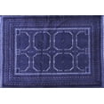 thumbnail image 1 of Ahgly Company Machine Washable Indoor Rectangle Persian Blue Traditional Area Rugs, 2' x 4', 1 of 4