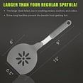 thumbnail image 3 of Homi Styles Jumbo Nylon Pancake Spatula | Wide Non-Stick Slotted Blade with Floral Cut-Out Design - Great for Pancake Flipper, and Egg Turner | 15 x 6.5 Inches (Gray), 3 of 8