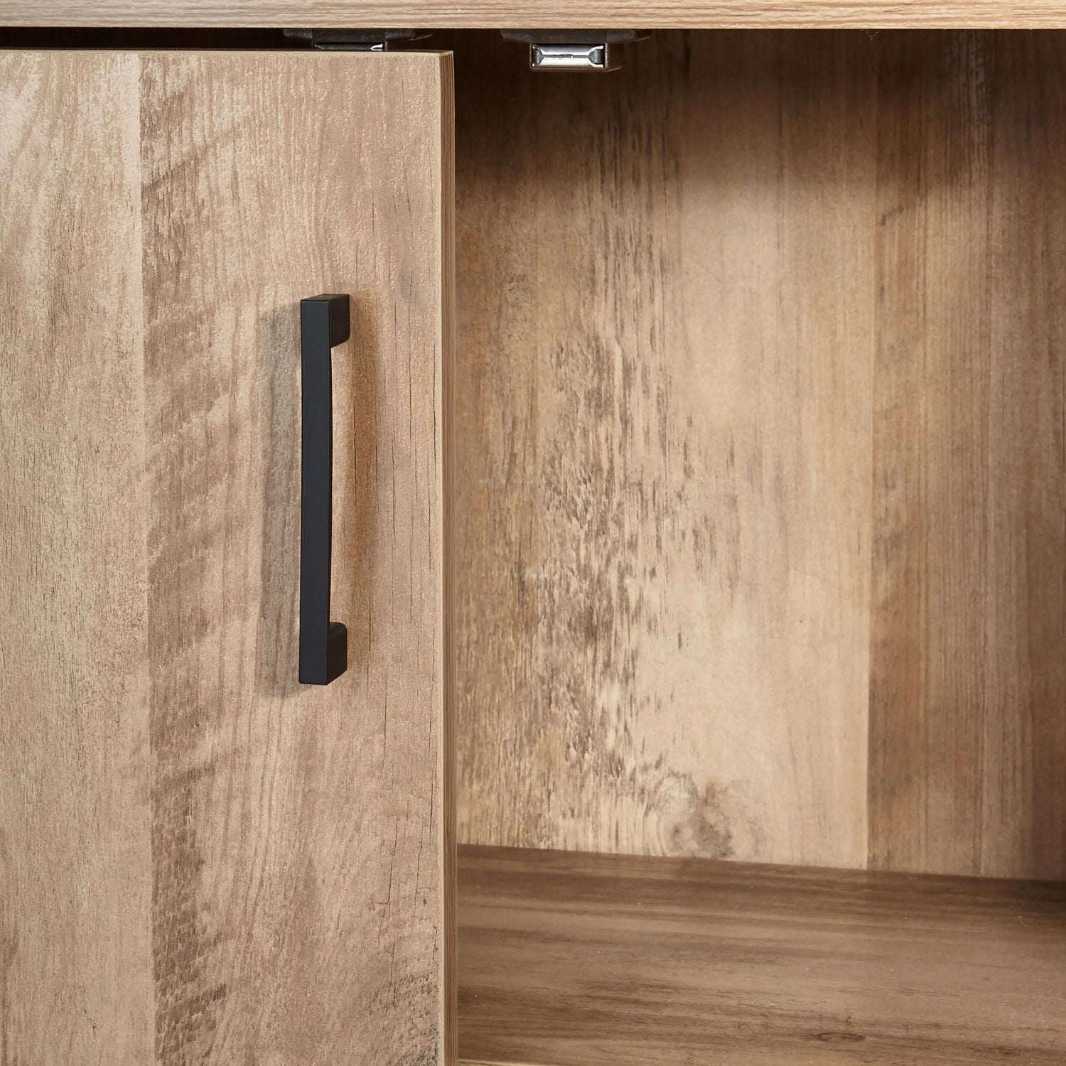 Mainstays Traditional 5 Shelf Bookcase with Doors, Bookcase