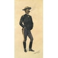 thumbnail image 2 of Remington, Frederic 9x14 Gold Ornate Wood Framed with Double Matting Museum Art Print Titled - Lt Hardie, 2 of 4