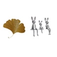 thumbnail image 1 of Escultura de ginkgo colgante para decoración de interiores, figura de hierro forjado, adorno para sala de estar, dormitorio, oficina, regalo, decoraci, 1 of 8