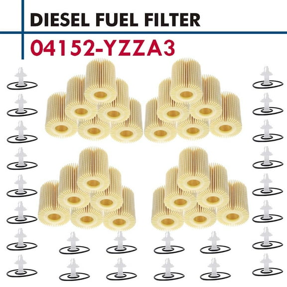 24pcs #04152-YZZA3 Replaceable Oil Filter Element For Lexus GS460 IS250 IS300