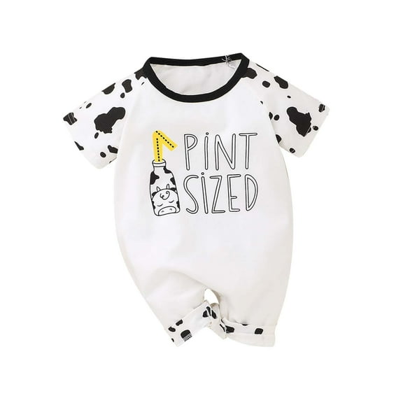 Toddler Kid Jumpsuit Pants Clothes Toddler Kids Baby Girls Boys Letter Print Romper Short Sleeve Jumpsuit Summer Jumpsuit For Girls Boys