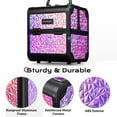 thumbnail image 5 of Byootique Makeup Train Case Cosmetic Organizer w/ Mirror Mermaid Pink Artist, 5 of 10