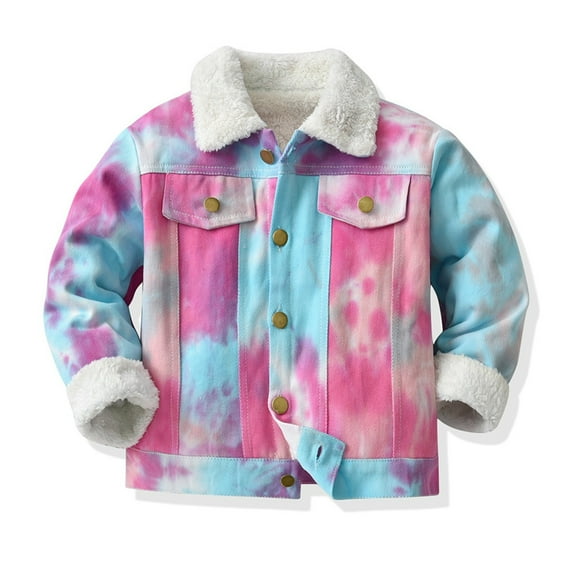 Children's Cute Jackets Clothing Denim For Winter Warm Imitation Lamb Wool For Boys And Stylish