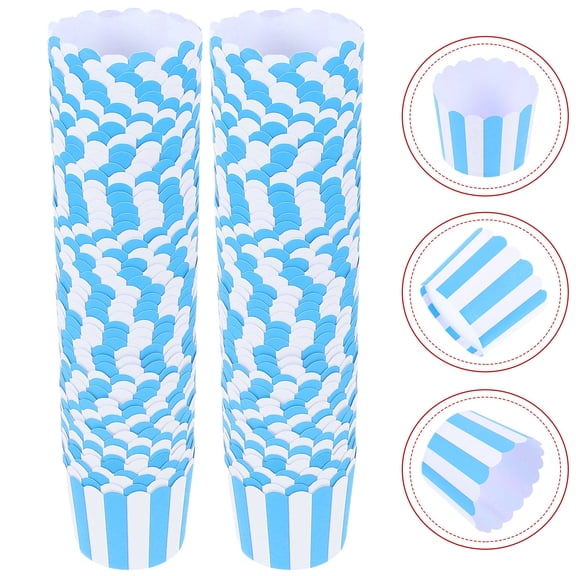 Niceauty Cupcake Liners Baking Cups Paper Sky-Blue 100pcs
