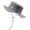 Light Gray, variant on Men Women Adjustable Drawstring Sun Hat Solid Cotton Breathable Wide Brim Outdoor Fisherman Cap for Climbing Hunting Beach