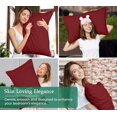 thumbnail image 4 of Royale Linens Standard Pillowcase Set of 2 - Bed Pillow Cover - 20"x26" - Pillowcases - 1800 Brushed Microfiber, Wrinkle & Fade Resistant - Soft & Cozy- Standard Size Pillow Case (STD, Tango Red), 4 of 9