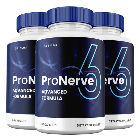 (3 Pack) ProNerve 6 Capsules, Pro Nerve 6 Supplement for Nerve Health, Advanced Maximum Strength Pills Cognitive and Brain Care, All Natural Formula