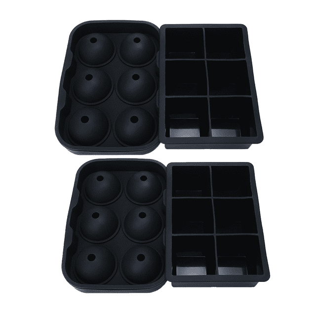 Bandeja para cubitos de hielo, moldes para cubitos de hielo para cócteles y whisky, reutilizables