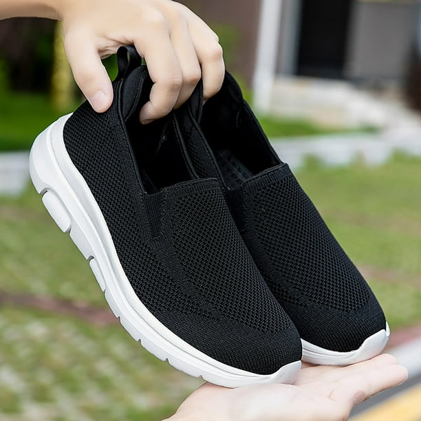 Heiheiup Spring And Autumn New Mesh Non Slip Walking Shoes With