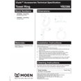 thumbnail image 4 of Moen YB2386BN Glyde Hand -Towel Ring, Brushed Nickel, 4 of 4