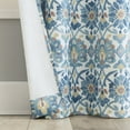 thumbnail image 3 of No. 918 Hastings Watercolor Medallion Semi-Sheer Grommet Curtain Panel, 40"W X 84"L, Denim Blue, 3 of 6