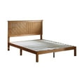 thumbnail image 2 of MUSEHOMEINC Solid Wood Platform Bed with Headboard, Rustic Pine Finish, King, 2 of 5