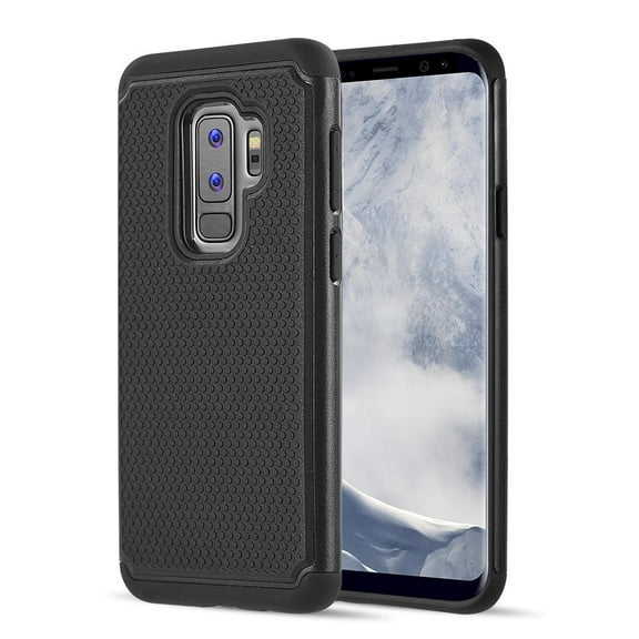 GSA Slim Grippy Hybrid Case for Samsung Galaxy S9 Plus - Black