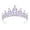 B, variant on Elegant Rhinestones Crystal Crowns Headpiece For Bridal Wedding Prom Party Crownpiece Hair Styling Accessories