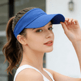 thumbnail image 4 of Sports Sun Visor Hats Athletic Visors Hat for Women Men Golf Tennis Cycling Running Khaki One Size, 4 of 4